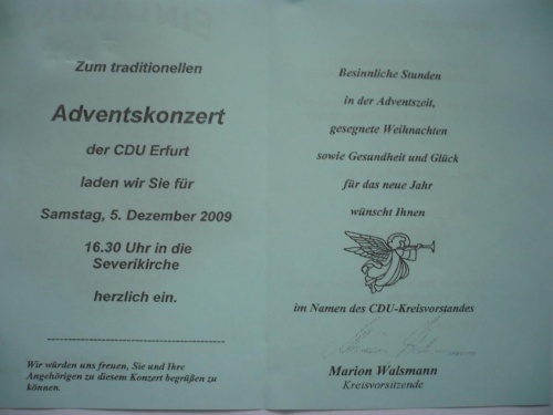 2009.12.05. 30.CDU-Adventskonzert Erfurt 