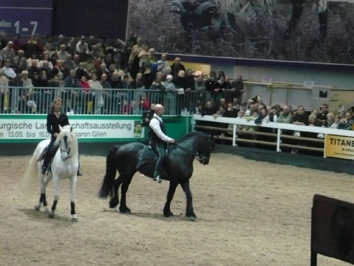 Grüne Woche Tiervorführung