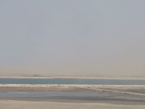 131 SUEZ - KANAL - Durchfahrt - Sandsturm