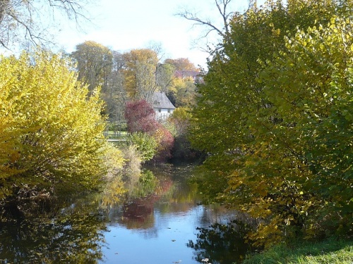 Varianten -3- Goethes Gartenhaus im Herbst