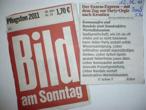  Pressebeitrag in der BamS