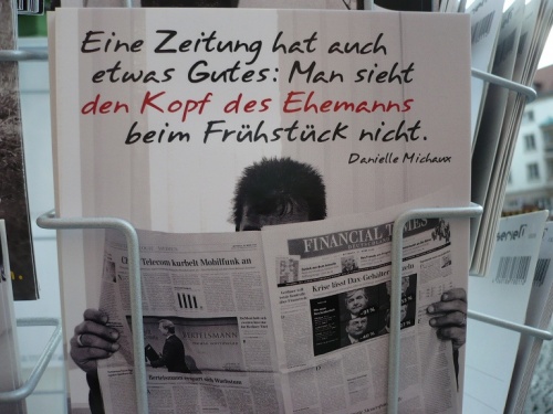 Frühstück Zeitung Ehemann