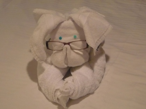 Besuch für die erste Nacht in der Kabine