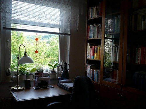 PachTs Arbeitsplatz im Denk- u. Schreiblabor