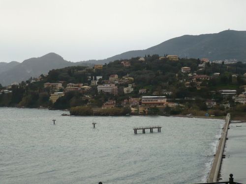 096 KORFU Blick v. Halbinsel KANONI