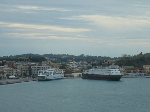 084 KORFU Hafen v. KERKYRA