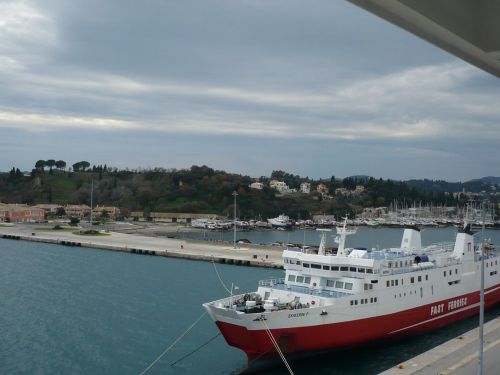 083 KORFU Hafen v. KERKYRA