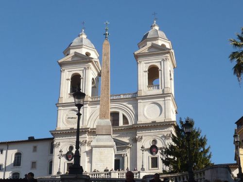 125 ROM Blick hoch an der Spanische Treppe