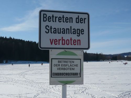 Stausee Hohenfelden im Winter