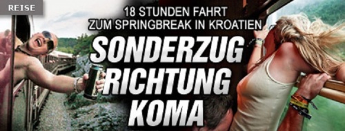 Sonderzug Richtung KOMA