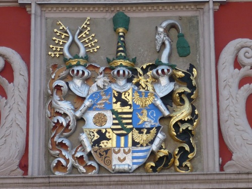 Gotha 02 Wappen am Rathaus