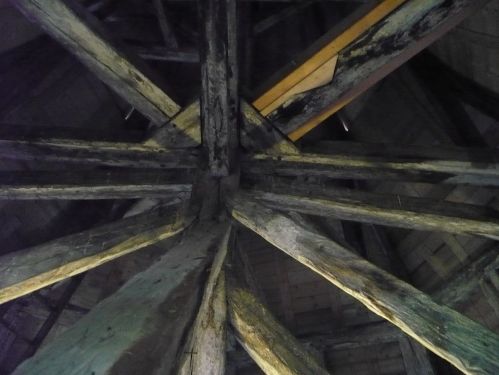 Weimar Jakobskirche m. Friedhof 10 Innere Turmspitze