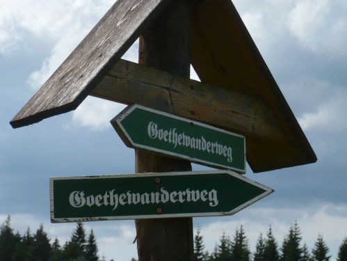 Bad Berka KneippWanderWeg 21 Goethe-Wegweisung