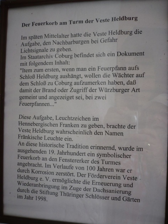 2012.07.04. Heldburg_Thür. Der Feuerkorb