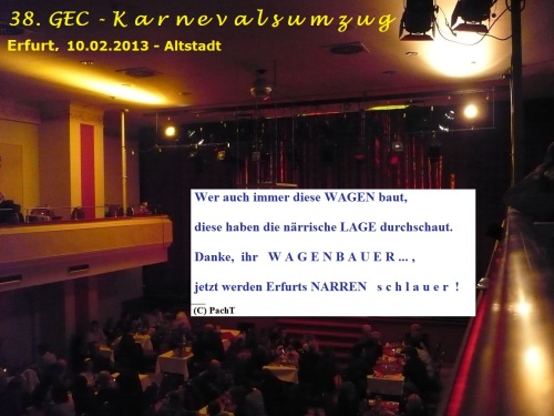 GEC - 38. Erfurter Karnevalsumzug 10.02.13