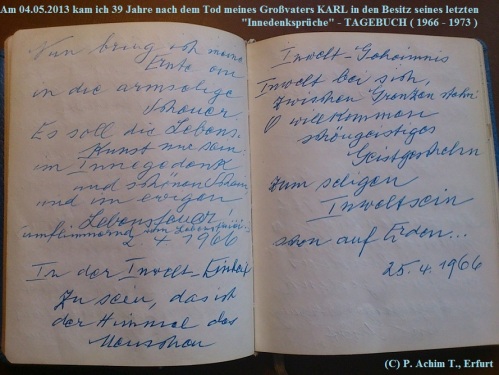 1887 - 1974 Erinnerung an meinen Opa Innedenksprüche Tgb