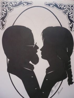 Rom 1997 Scherenschnitt PachT und Frau