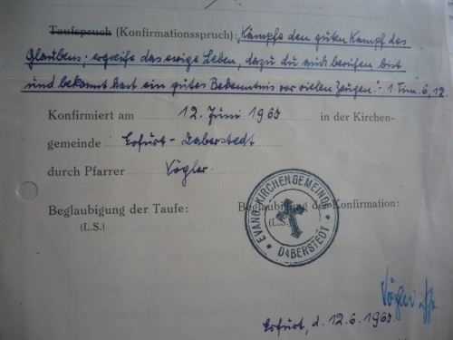 PachT 1960 Konfirmation