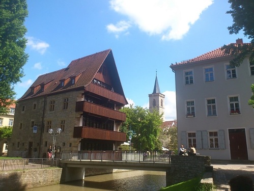 Klein Venedig Blick zur Ägiedienkirche