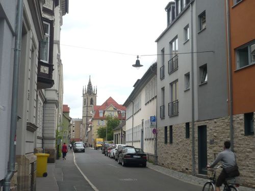 Erfurt Augustinerstraße 2 Blick z. Johannesturm