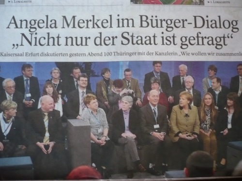 ZUKUNFTSDIALOG m. BUNDESKANZLERIN 