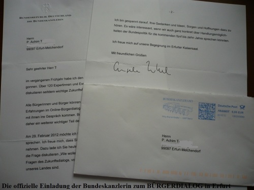 ZUKUNFTSDIALOG m. BUNDESKANZLERIN 