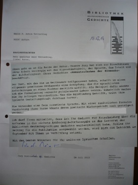 Bibliothek dtschspr. Gedichte Juli 2013