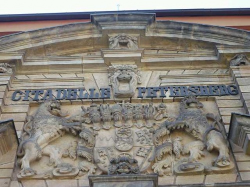 ERFURT - Eingang zur Zitadelle Petersberg