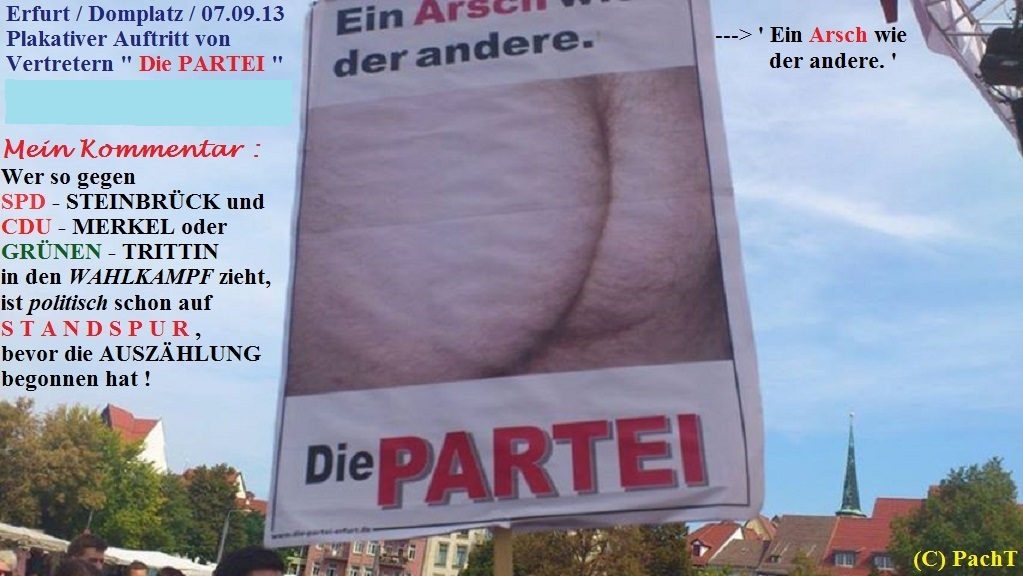WahlkampfBeobachtung 2013 - 13 Die-Partei_Auftritt