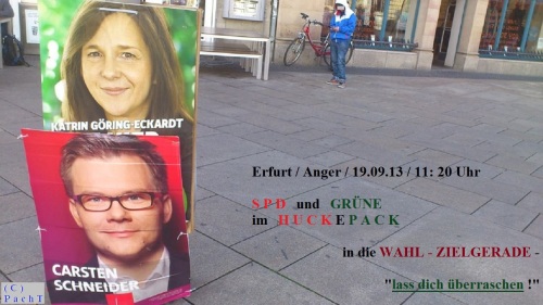 WahlKampfBeobachtung 2013 - 19 SPD_GRÜNE_Huckepack