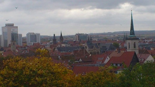 Erfurt_Petersberg Blick zur Stadt 