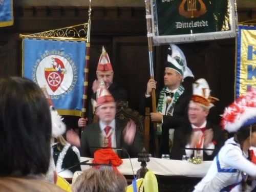 2013 11.11.  Aufmarsch Begegnung mit dem OB