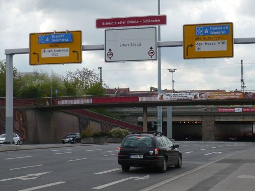 Schmidtstedter Brücke südwärts