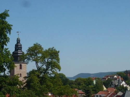 Sondershausen 30 Blick v. Park zur Stadt