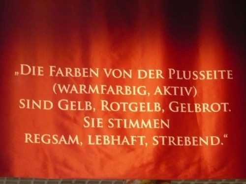 Grüne Woche Goethes Farbenlehre