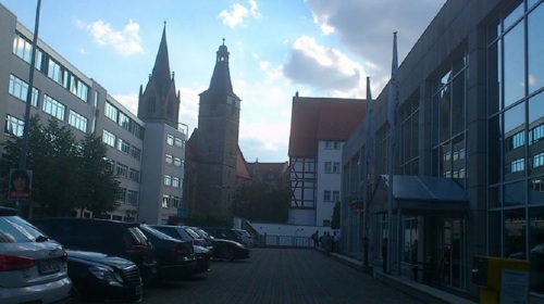 Kaufmännerkirche v. J.-G.-Ring gesehen