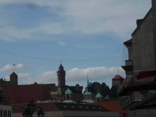 Nürnberg 041 Altstatdt-Blick zur Kaiserburg