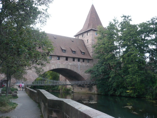 Nürnberg 034 Kettensteg ü. Pegnitz