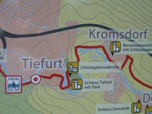 Weimar-Tiefurt 0 Unsere Route