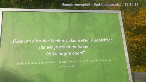 Besuch im Oktober 2014 11 Baumkronenpfad 1