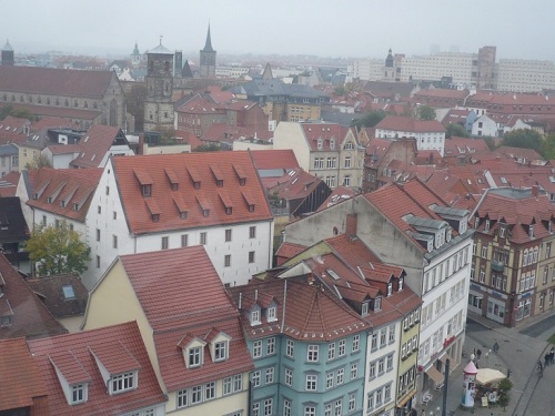 Domplatz Erfurt vom Riesenrad_55m_01