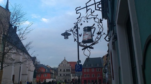 Weimar Eisfeld Blick zum Herderplatz