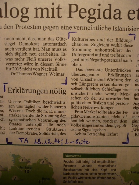 PachT in PresseTA_Leser-Seite 2014.12.18_Pegida
