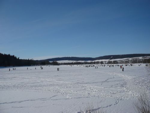 Stausee Hohenfelden im Winter