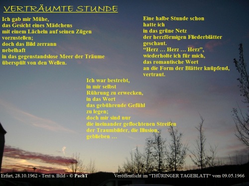 Gedicht im Bild_Verträumte Stunde 1966