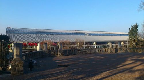 Hauptbahnhof v. Stadtpark gesehen