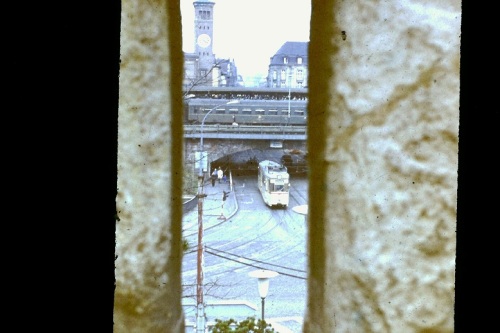 Hauptbahnhof vom Stadtpark gesehen 1973