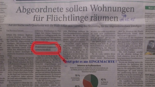 PolitikerWohnungen zu AsylUnterkunft TA 4.3.15