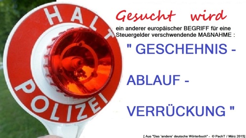 Gesucht wird ...
