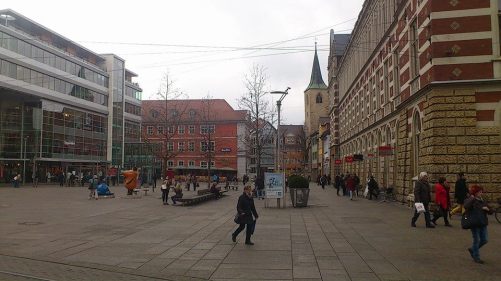 Anger _ Platz vor der Hauptpost